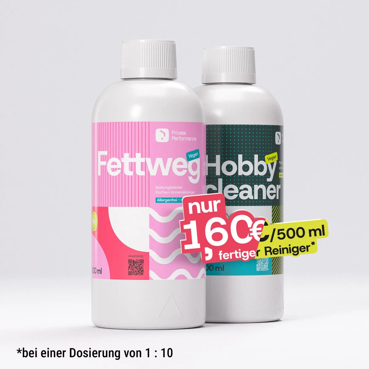 Fettweg & Hobbycleaner Set (Fettlöser- & Allzweckreiniger-Konzentrate)