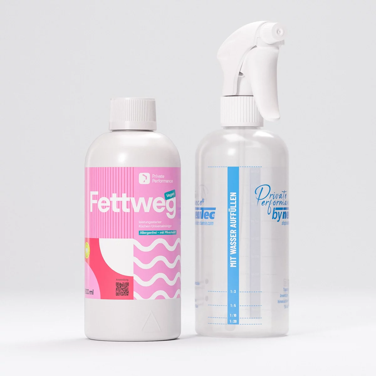 Fettweg Set 500 ml Fettweg Flasche Dosierflasche Sprühkopf